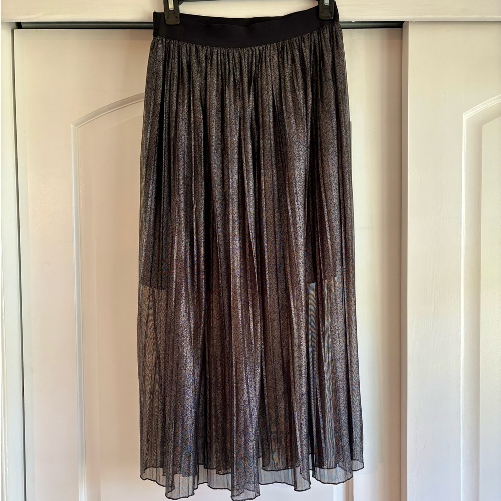 Black Sheer Sparkly Skirt